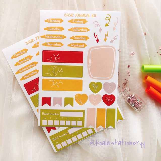 Bullet Journal Sticker - Basic Kit 1