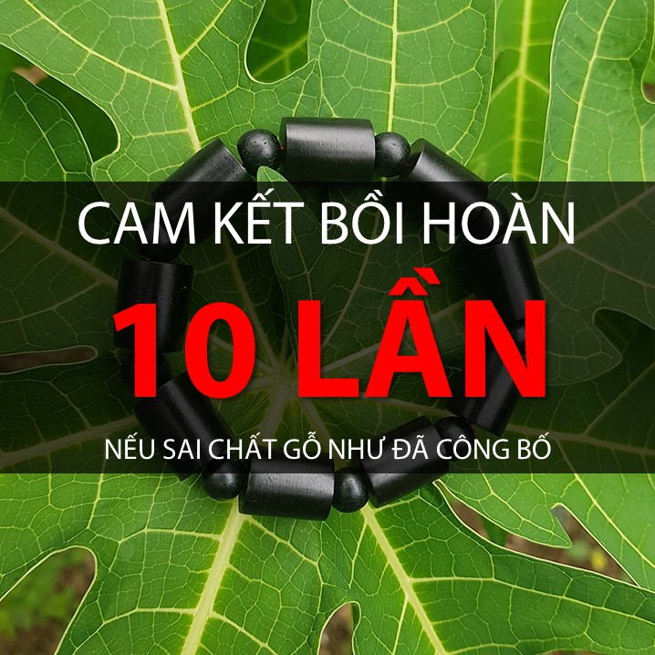 Vòng đeo tay GỖ CỨNG MUN SỪNG TRÚC 12 LY I MÃ: VGPT-13, vòng phong thủy mang vận may và sức khỏe cho gia chủ