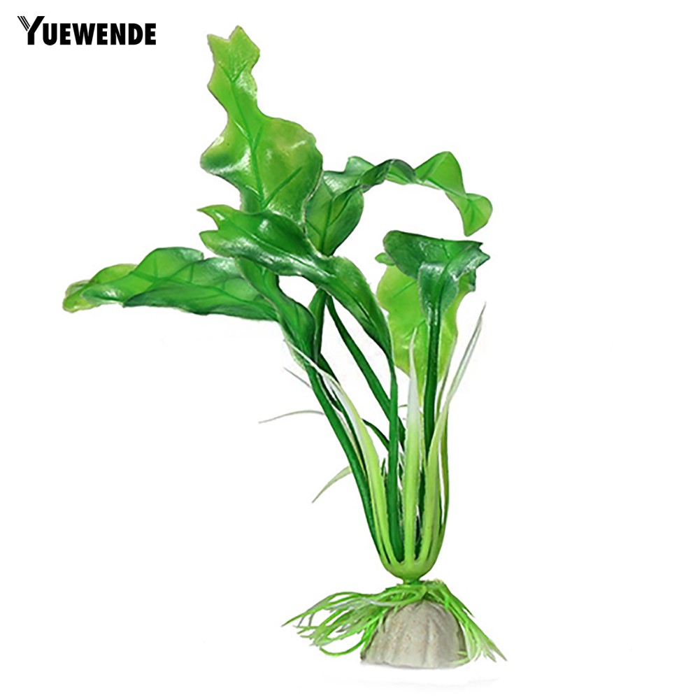 Cây giả bằng nhựa thiết kế sinh động trang trí bể cá
