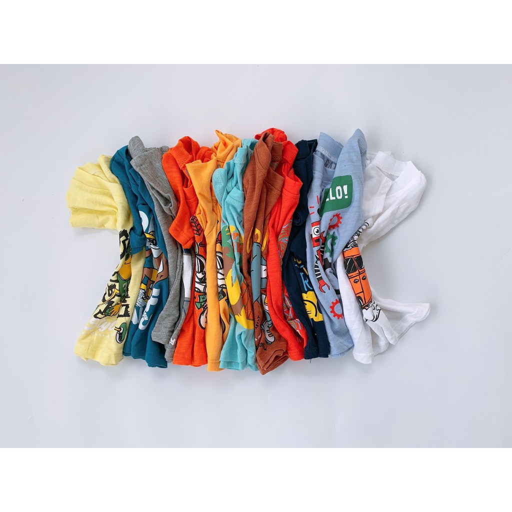 (5-19kg)Bộ cộc thun cotton xước bé trai xuất xịn màu mới 2021