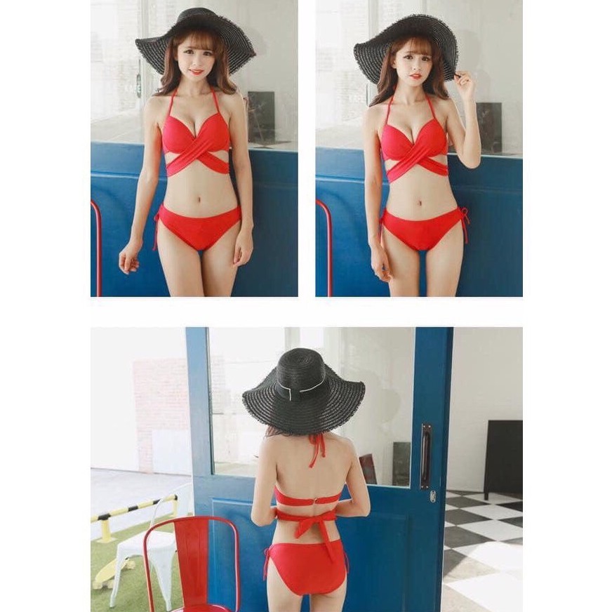 [ Mã FAMAYWA2 giảm 10K đơn 50K] Bikini Nữ Hai Mảnh Quần Tam Giác Khóa Cài Freesize BHV031 | BigBuy360 - bigbuy360.vn