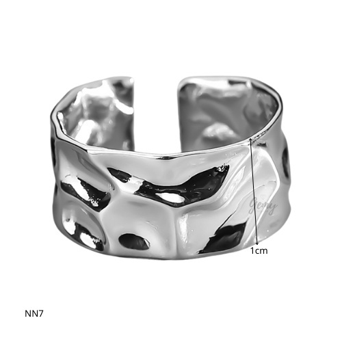 Nhẫn nam bạc bản to Stone Ocean thiết kế đơn giản, nam tính, unisex | GEMY SILVER NN7