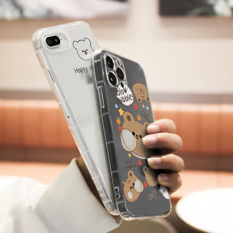 Ốp lưng iphone 6, 6s plus, 7 8 Plus, X, XS, XR, XSMAX, 11, 12, 13 PROMAX TRONG SUỐT ĐÁNG YÊU PKVN