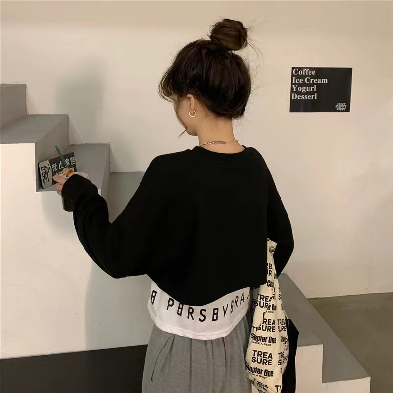 Áo Sweater Thể Thao Thiết Kế Mới Thời Trang Theo Phong Cách Hàn Quốc Cho Nữ