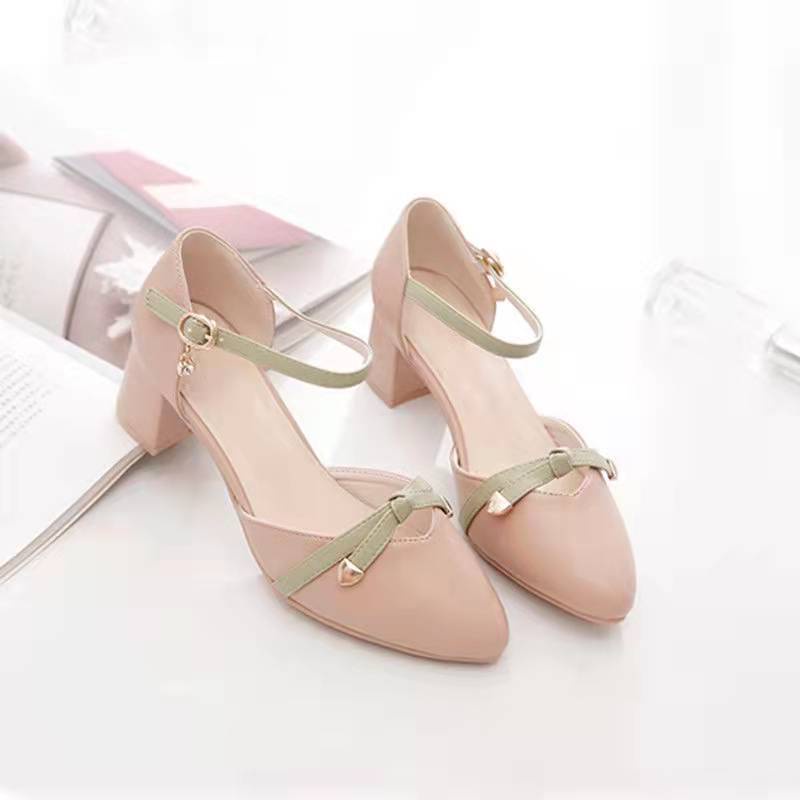 Giày Sandal Cao Gót Hở Ngón Cài Khóa Thời Trang 2023 Dành Cho Nữ