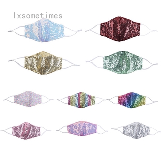 Khẩu Trang Lxsometimes Xing4688 Đính Kim Sa Chống Bụi Thoáng Khí Có Thể Giặt Và Tái Sử Dụng