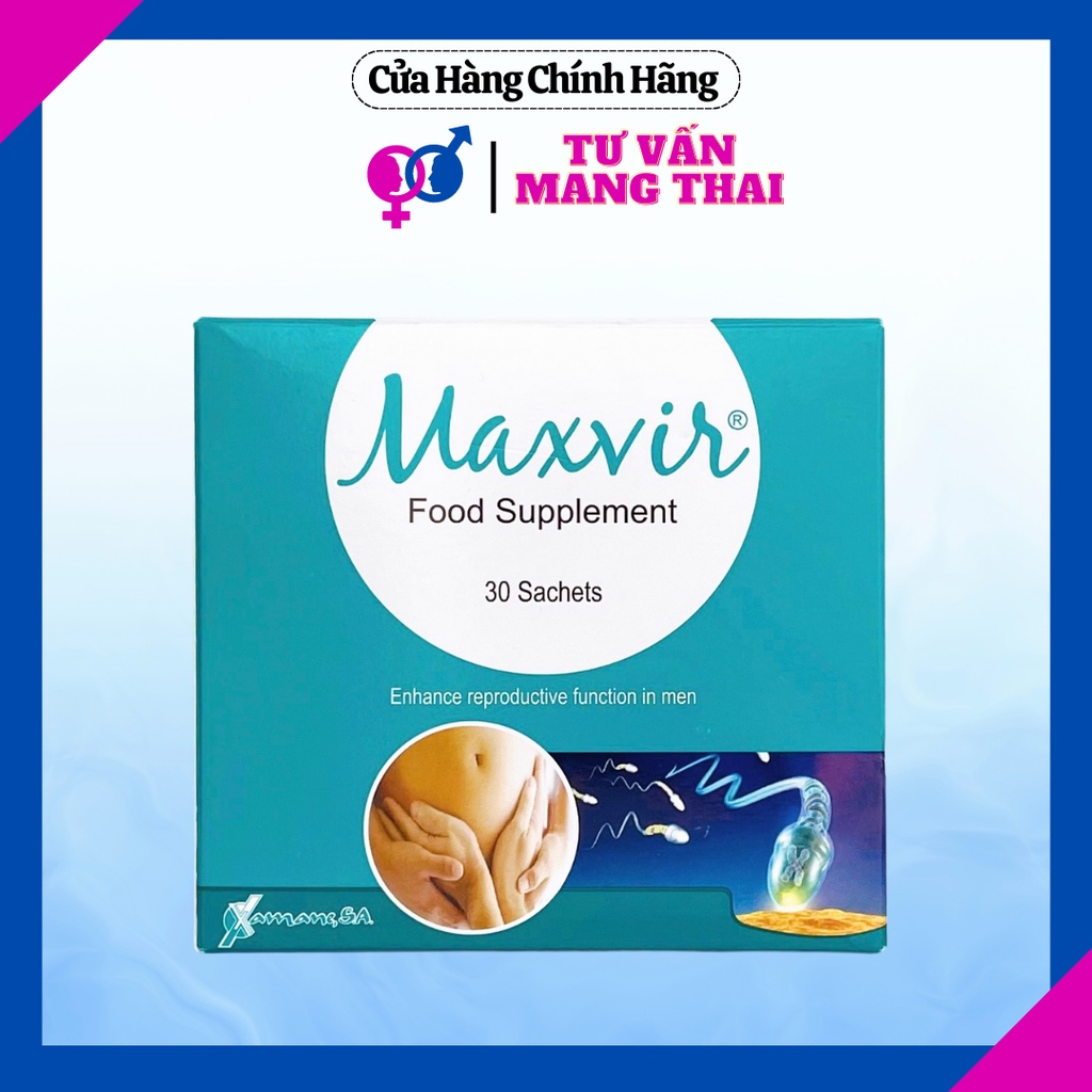 [ Hàng Nhập Khẩu ] Maxvir – bổ tinh trùng hộp 30 gói
