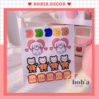 Tấm sticker nhiều họa tiết đáng yêu