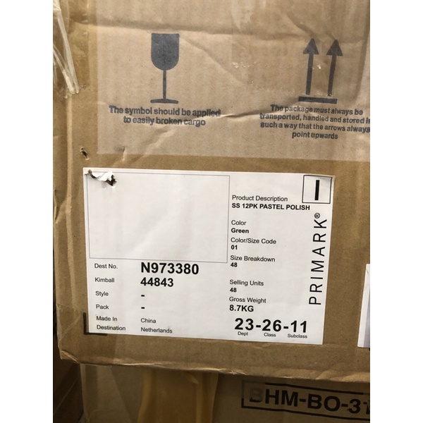 Set sơn móng tay Primark cho bé