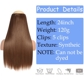 Tóc Giả 5 Kẹp Kiểu Dài Thẳng 24'' Cho Nữ