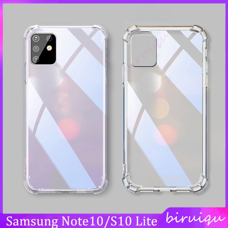 Ốp điện thoại mềm trong suốt chống sốc dành cho SAMSUNG GALAXY NOTE 10 LITE / S10 LITE
