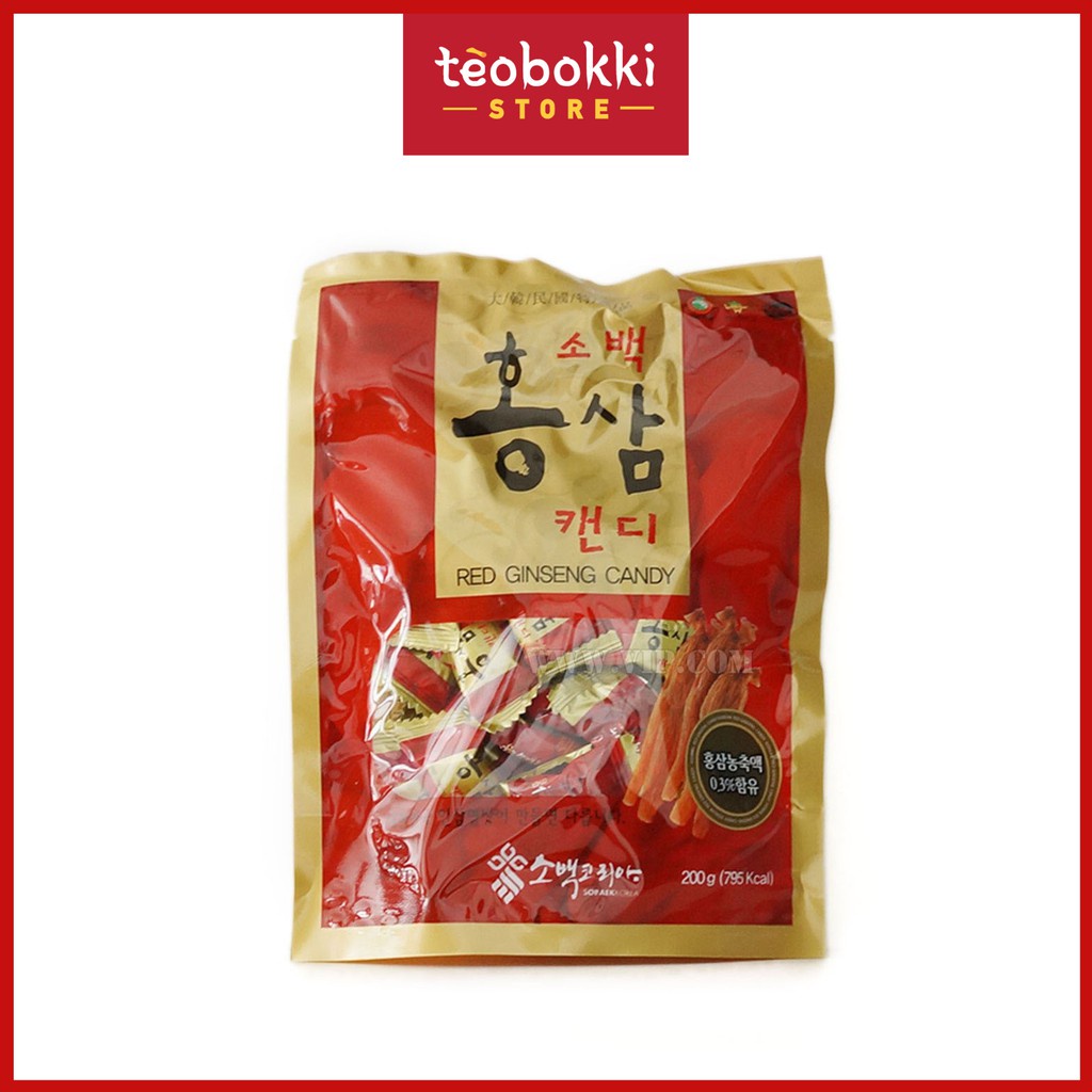 Kẹo hồng sâm Sobeak 200g
