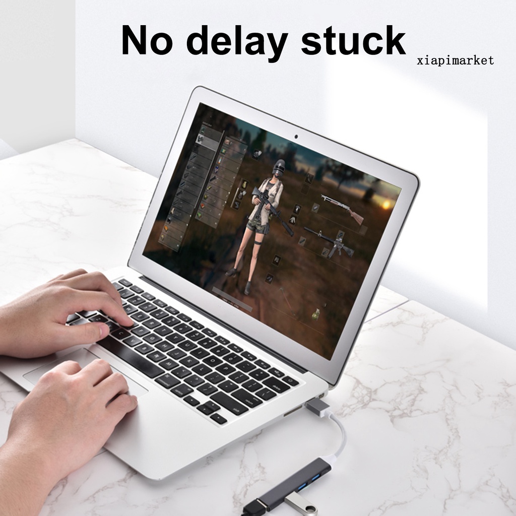 LOP_4 Port Type-C/USB Hub Splitter Adapter OTG Computer Accessories for Mouse Keyboard U Disk