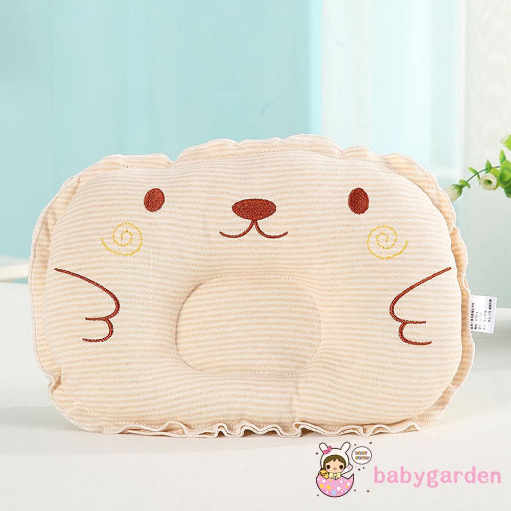 Gối ngủ cotton chống lăn đáng yêu cho bé sơ sinh