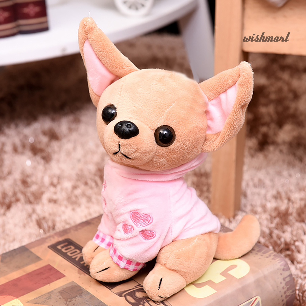 đồ chơi nhồi bông Hình Chú Chó Chihuahua Mini 17cm Dễ Thương