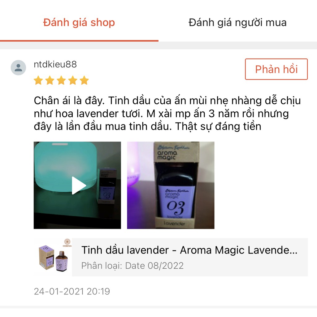 Tinh dầu lavender - Aroma Magic Lavender Essential Oil - hebenastore