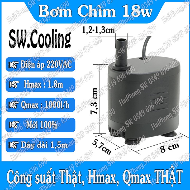 Bơm nước cho quạt điều hòa quạt hơi nước 5W 8W 13W 16W 18W 25W