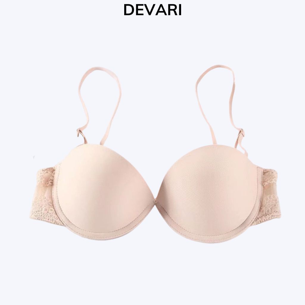 Áo ngực nữ có gọng đúc su cao cấp, Áo lót không dây đệm mút nâng ngực sexy quyến rũ DEVARI A2211