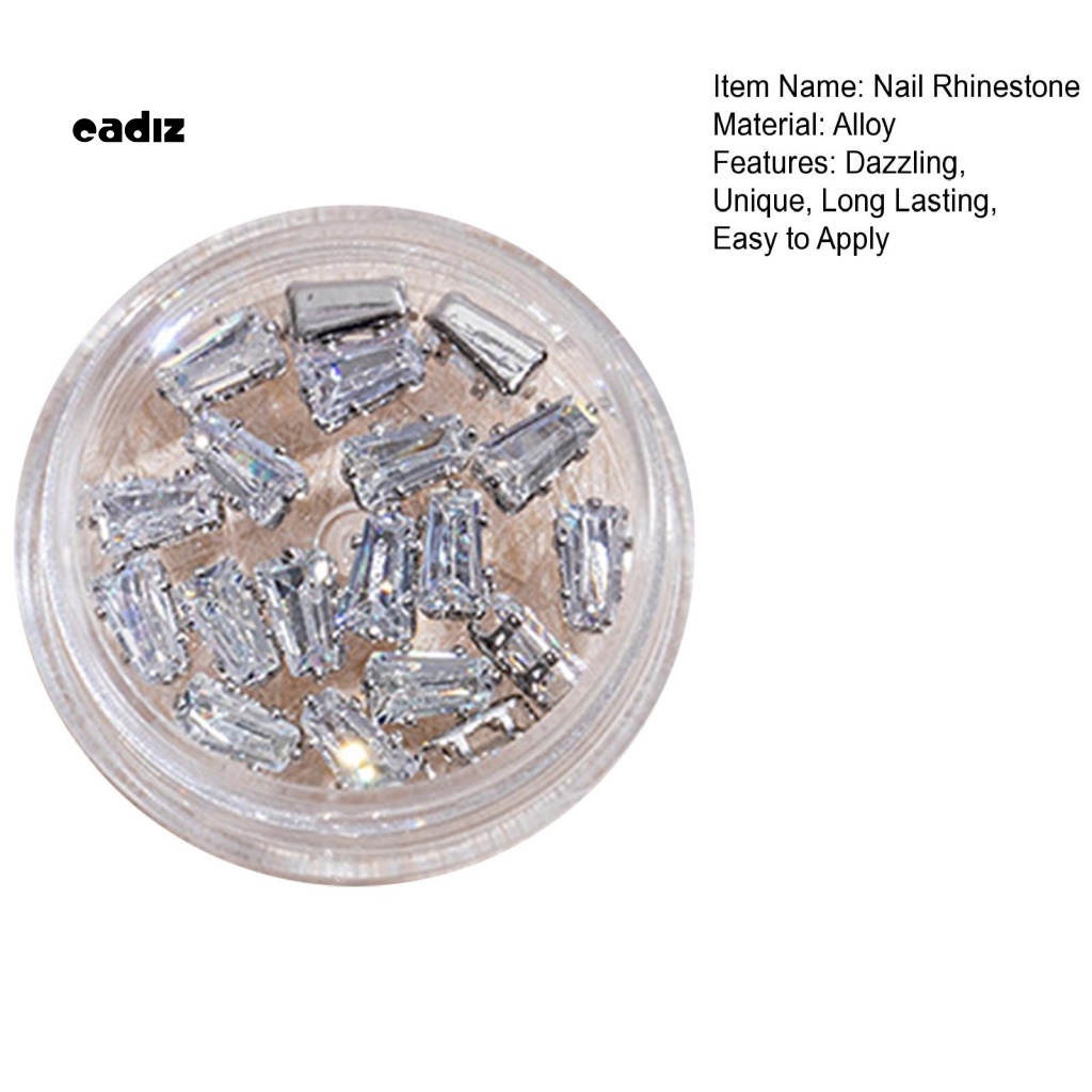 1 Hộp Phụ Kiện Trang Trí Móng Tay Nghệ Thuật Sáng Bóng DIY