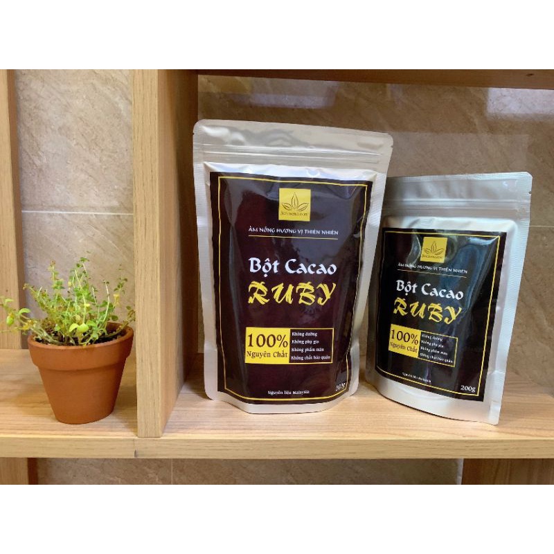Bột cacao nguyên chất Ruby 12% bơ - nguyên liệu nhập khẩu Malaysia