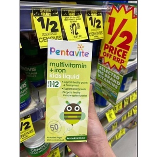 𝗣𝗲𝗻𝘁𝗮𝘃𝗶𝘁𝗲 𝗠𝘂𝗹𝘁𝗶𝘃𝗶𝘁𝗮𝗺𝗶𝗻 siro bổ sung vitamin tổng hợp và sắt cho trẻ 1-12 tuổi