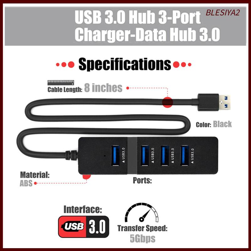 Bộ Chia 4 Cổng USB 3.0 Thiết Kế Nhỏ Gọn Tiện Dụng Cho Máy Tính / Máy Tính Để Bàn