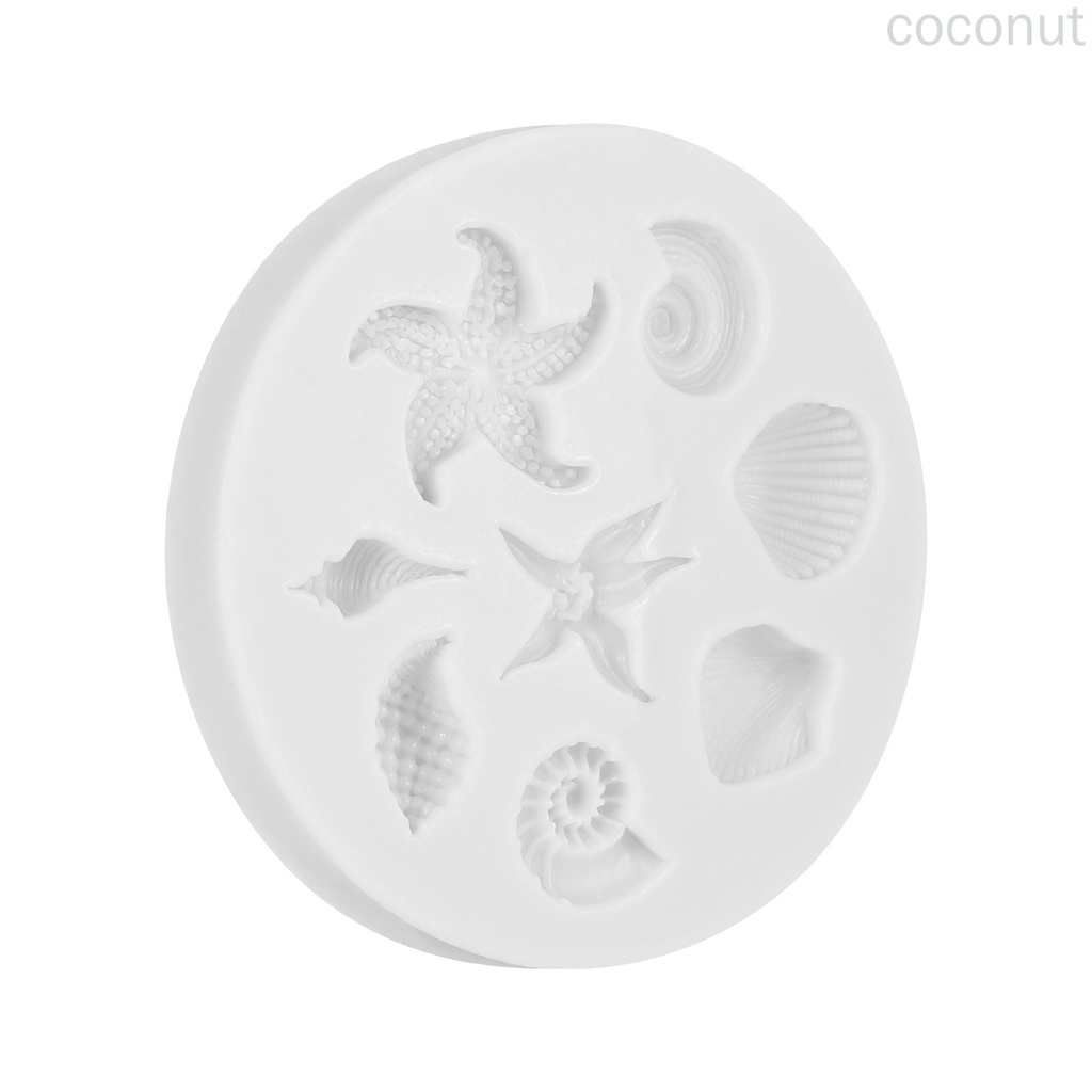 Khuôn Silicon Tạo Hình Vỏ Sò 3d Dễ Thương Trang Trí Bánh Diy