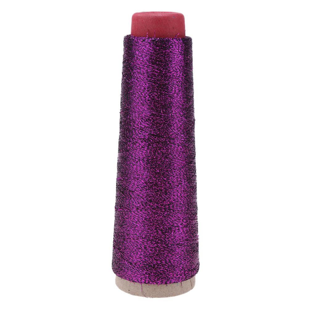 Cuộn chỉ lụa polyester đính kim tuyến bắt mắt