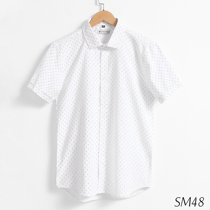 [Mã FAMALLT5 giảm 15% đơn 150K] Áo Sơ Mi Nam Cộc Tay Công Sở Họa Tiết Thời Trang VICERO | BigBuy360 - bigbuy360.vn