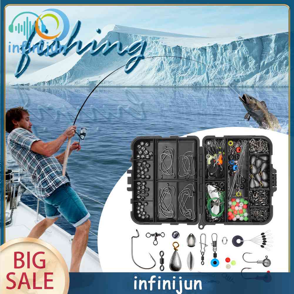 Hộp 246 Phụ Kiện Câu Cá Chuyên Dụng Chất Lượng Cao
