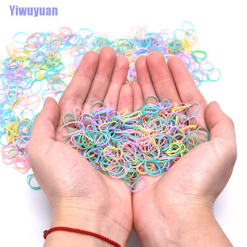 Set 1000 Dây Cột Tóc Co Giãn Nhiều Màu Sắc