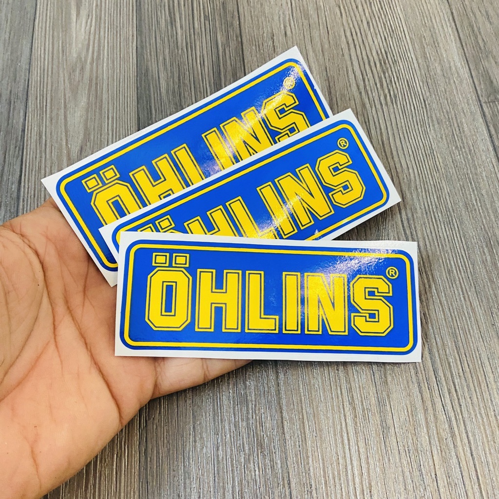 (1 TEM) TEM KÉO LỤA MẪU OHLINSS TRANG TRÍ XE SIÊU CHẤT