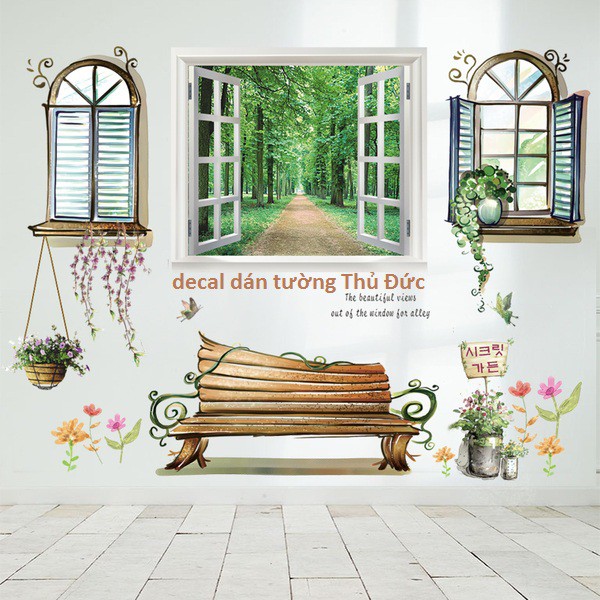 decal dán tường combo