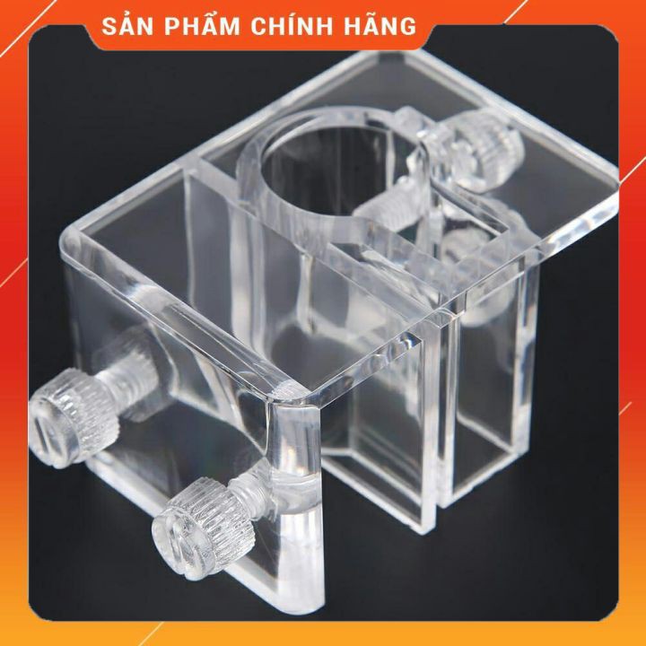 Kẹp ống in out Mica trong suốt - Kẹp giữ ống in out bể thủy sinh