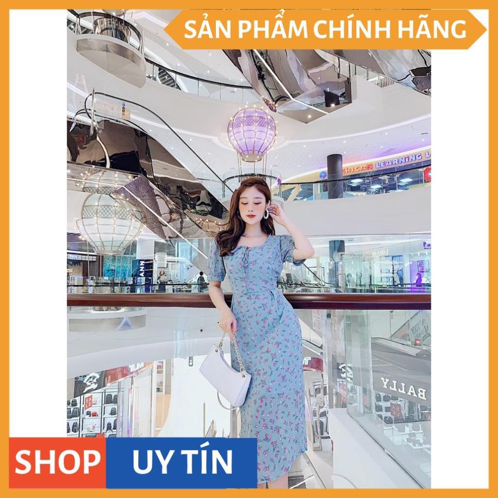Đầm dự tiệc hoa liti cột nơ siêu dễ thương - sáng da thích hợp đi chơi, đi tiệc đi dạo phố - Thời trang VADA ( | BigBuy360 - bigbuy360.vn