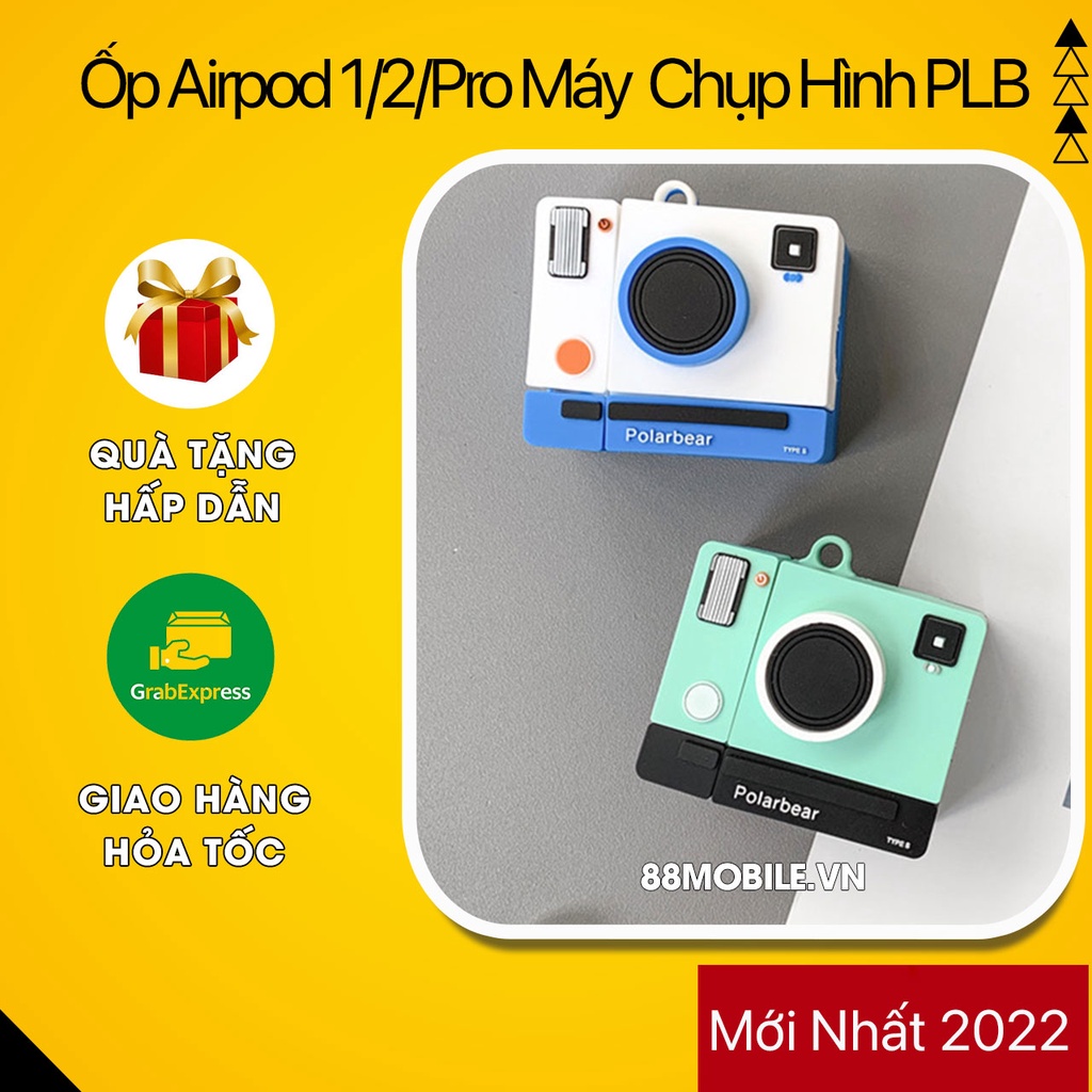 Vỏ Ốp Airpod Case 1/2/Pro chống va đập, ốp airpod siêu dễ thương Máy Chụp Hình PLB