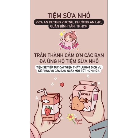 |NOWSHIP| SỮA CHUA ĂN LOVE YOGURT CỐM - VỈ 4 HỘP 100G