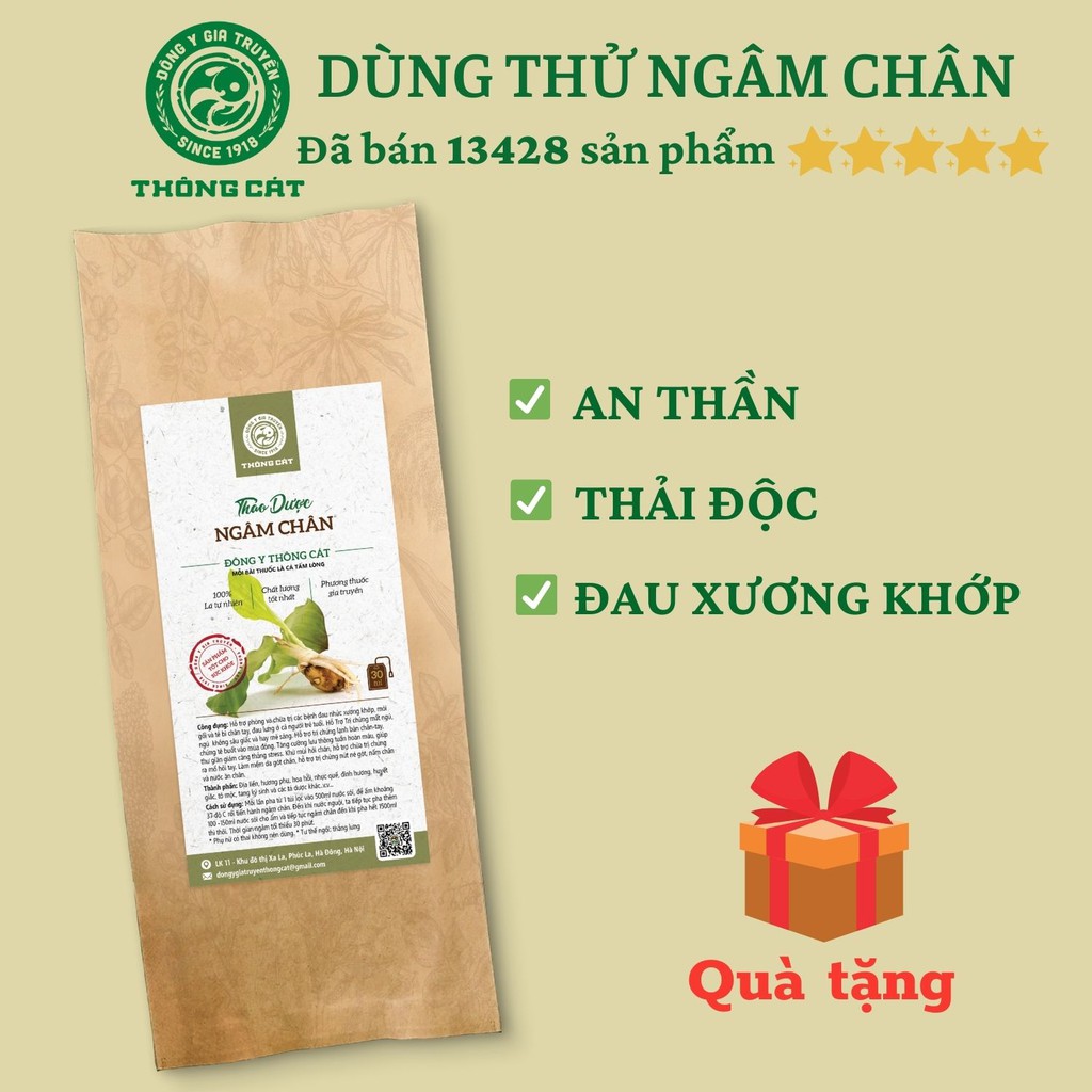 5 gói Thảo dược ngâm chân Đông Y cao cấp Thông Cát [Hết hôi chân sau 6 ngày]