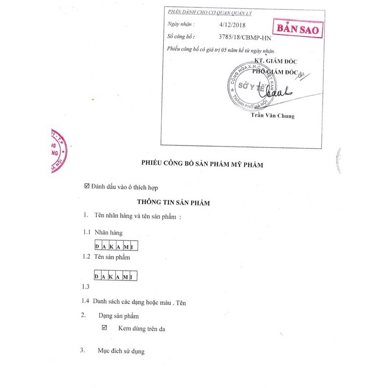 Kem Dakami II chính hãng - Kem face chống lão hóa Dakami 2 X50 Hyalufiller Trojan Q10 - 893853962701