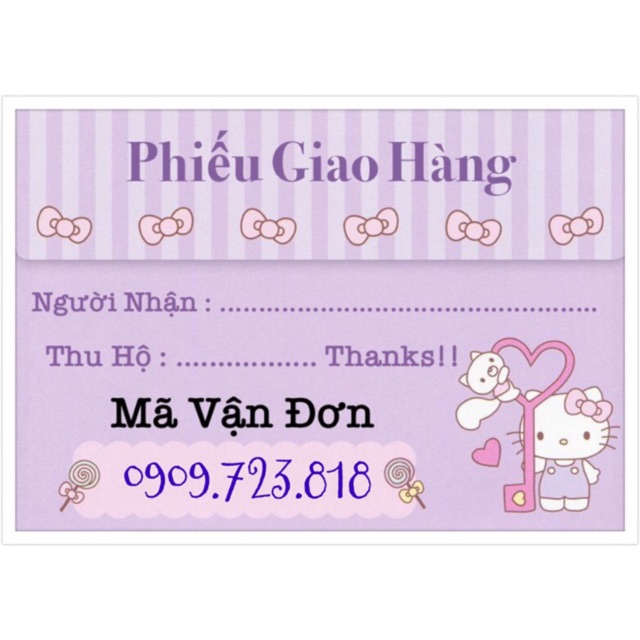 Tem dán decal giao hàng