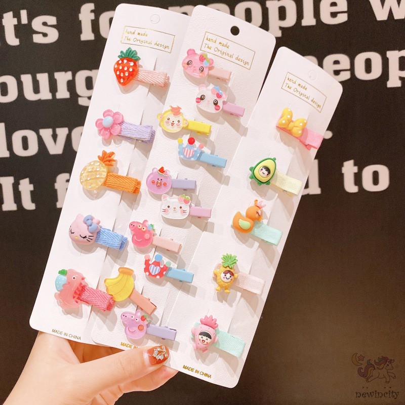 Bộ Kẹp Tóc Thiết Kế Xinh Xắn Dành Cho Bé Gái