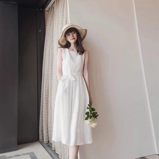 Đầm trắng dự tiệc siêu hot