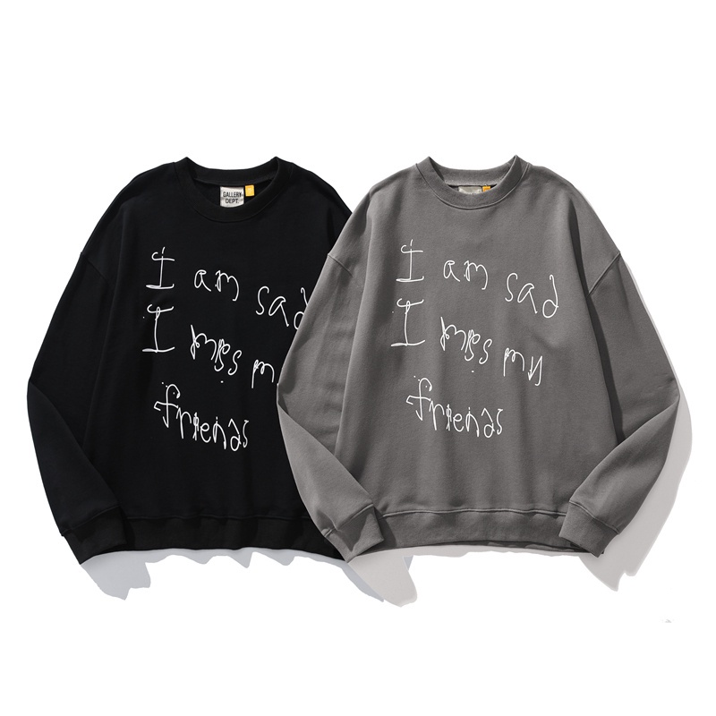 Gallery Áo sweater Cổ Tròn In Chữ handwritten Cổ Điển Đơn Giản Thoải Mái Mùa Thu