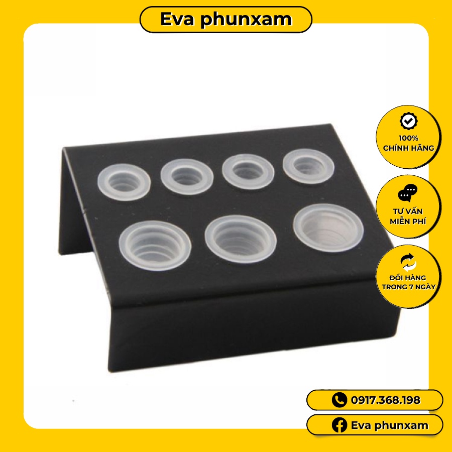 Đế kim loại đựng mực phun xăm