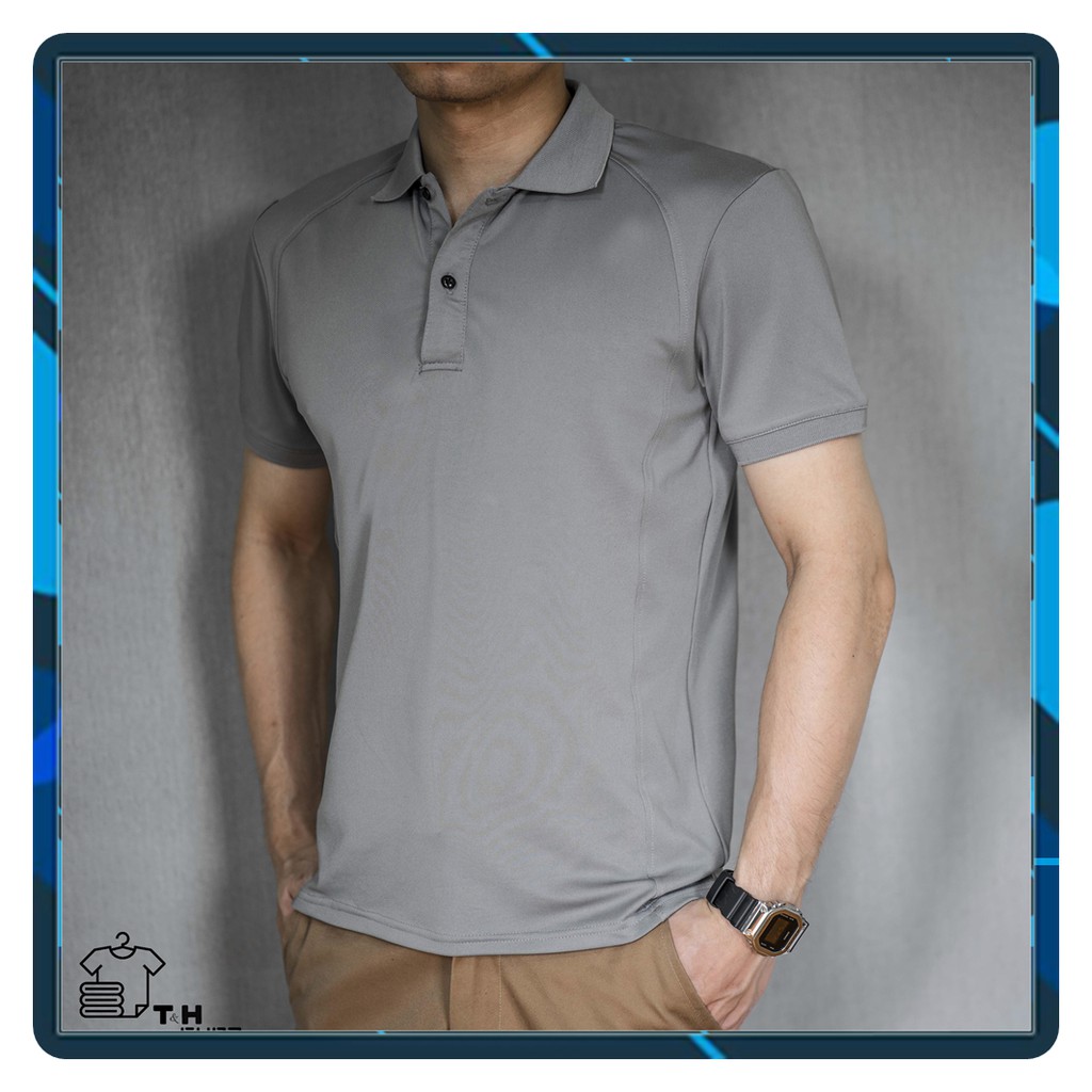 Áo thun nam POLO trơn có cổ vải cá sấu cao cấp khử mùi cơ thể với ion bạc [Giảm giá 50%]