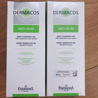 Gel rửa mặt FARMONA DẺMACOS da mụn, da dầu