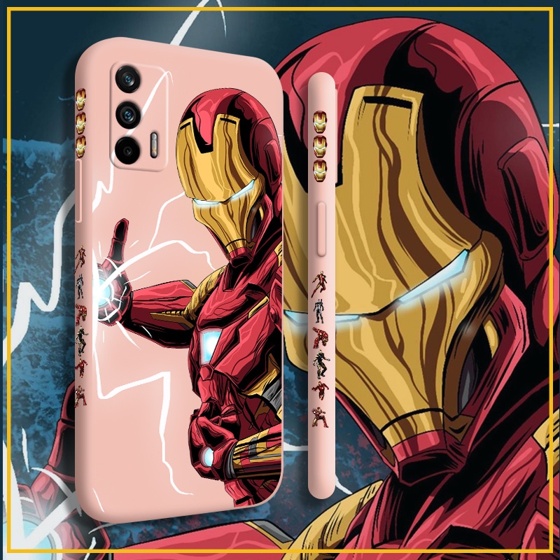 Ốp điện thoại silicon họa tiết IRON-MAN cho Realme GT 5G GT Neo GT Neo Flash GT Neo2