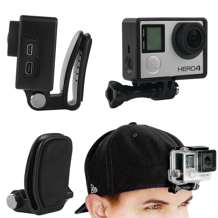 Kẹp Mũ gắn GoPro, SJCAM, Xiaomi Yi