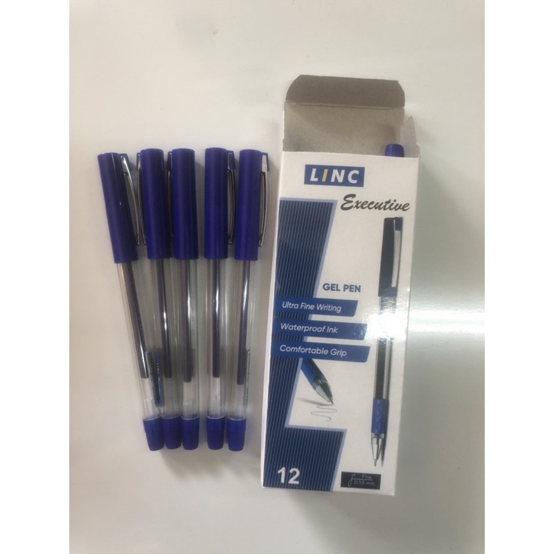 Combo 5 cây Bút bi nước LinC Excutive Ấn Độ 0.5