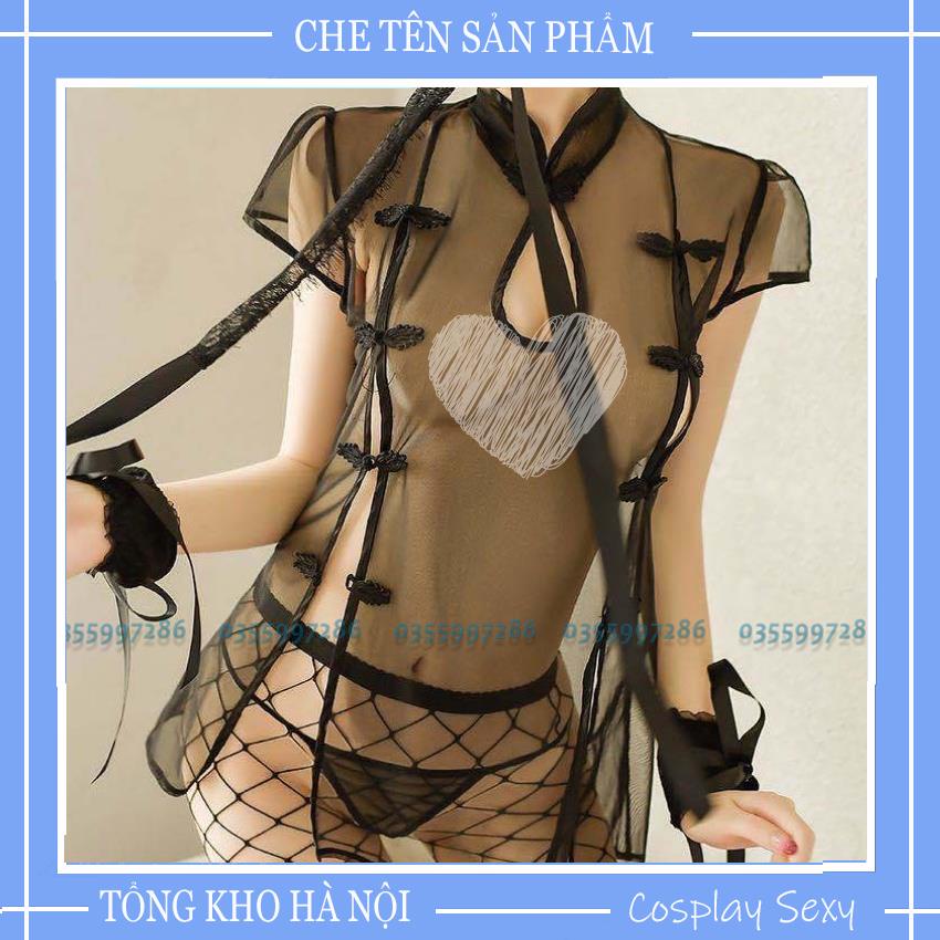 Áo Ngủ Sexy Voan Xuyên Thấu, Cosplay Sườn Xám Phong Cách Cổ Trang Trung Hoa Mã: ASXV005 | BigBuy360 - bigbuy360.vn